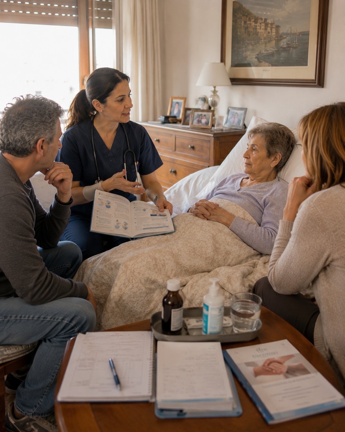 Supporto ai familiari durante il percorso di cure palliative domiciliari