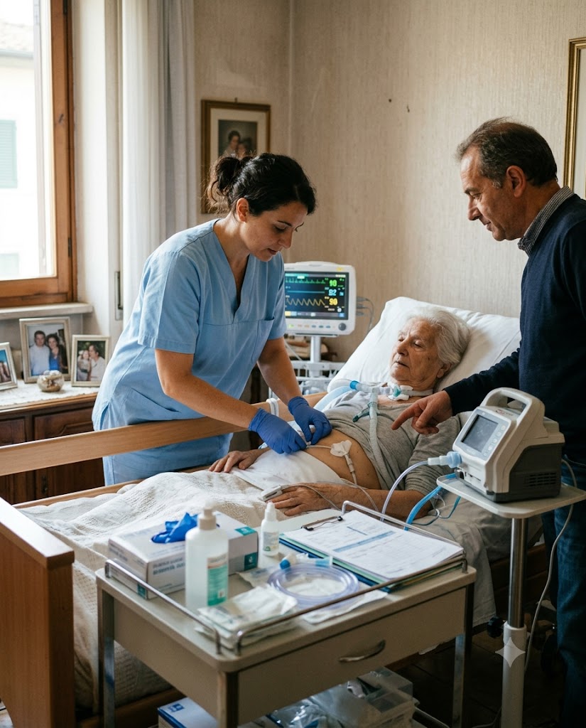 Prevenzione delle infezioni nei pazienti con PEG, tracheostomia o ventilatore a domicilio